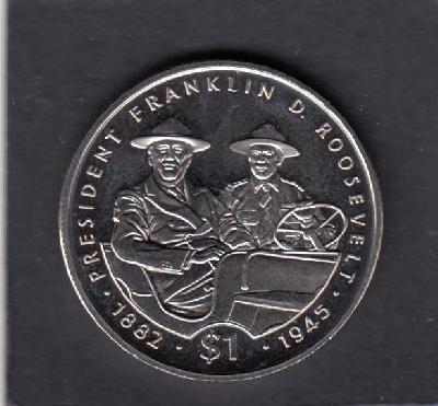 Beschrijving: 1 Dollar FR.ROOSEVELT